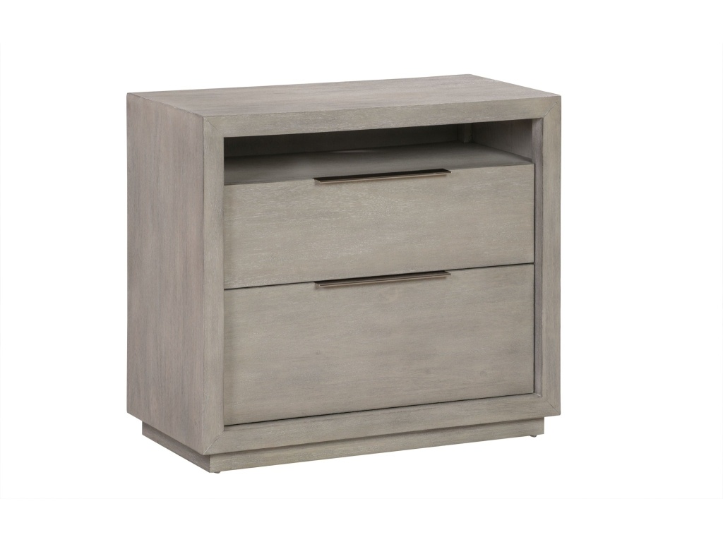 Oxford Two-Drawer Nightstand in Mineral - image 4