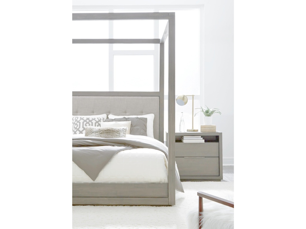 Oxford Upholstered Canopy Bed in Mineral - image 2