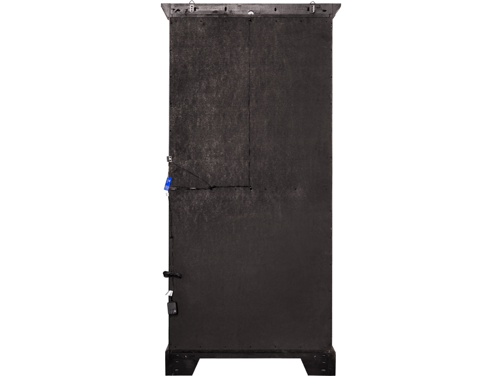 PFC Traditional Sliding Door Curio with Glass Shelves and LED Light - image 3