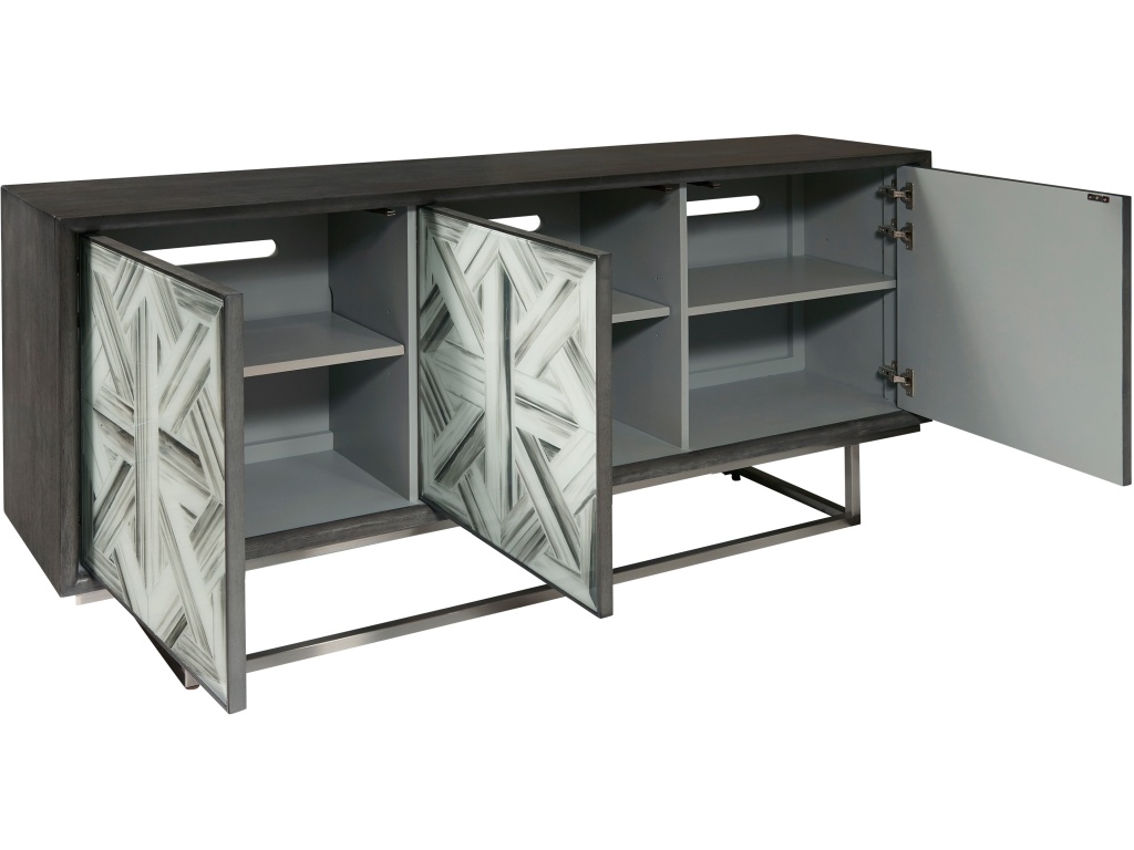 Hand Painted 3 Door Credenza - image 2