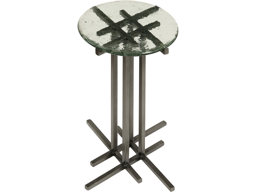 Glass/Metal Base Pedestal - image 1