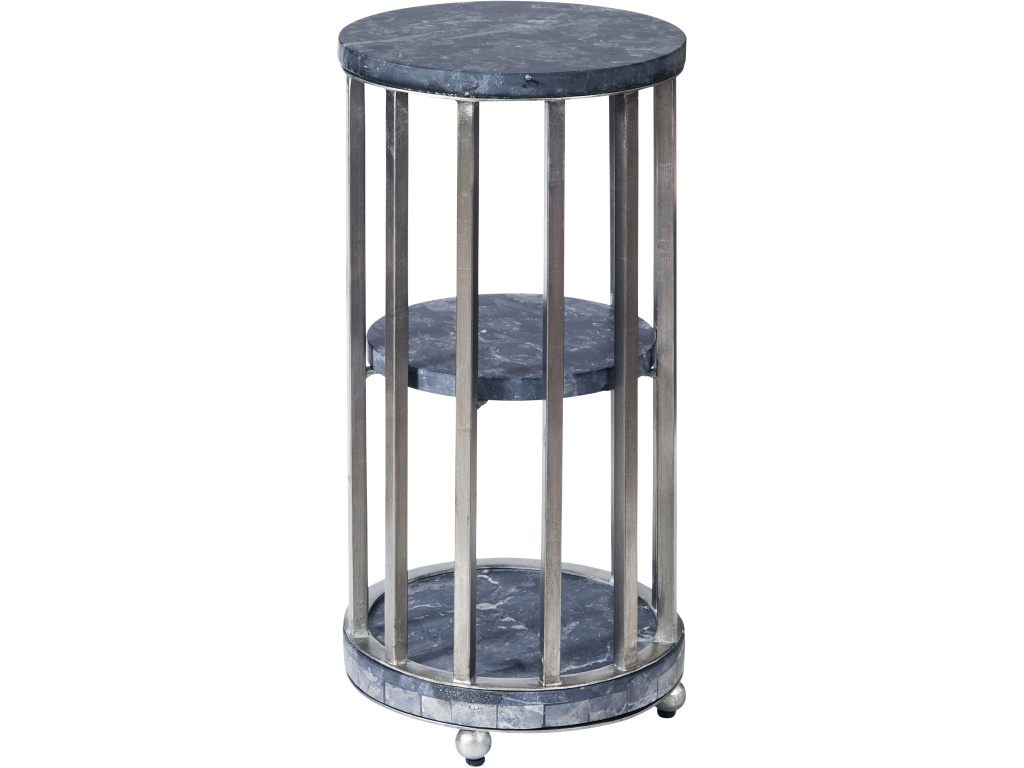 Marble and Metal Spot Table - image 1