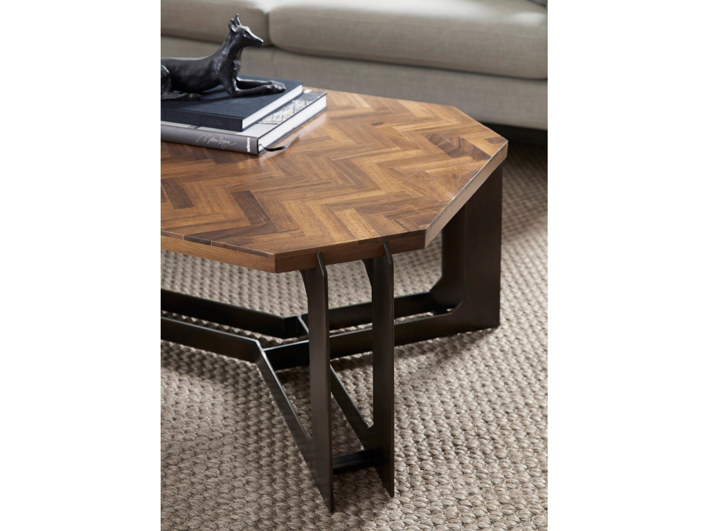PFC Rustic Cocktail Table with Metal Base - image 3