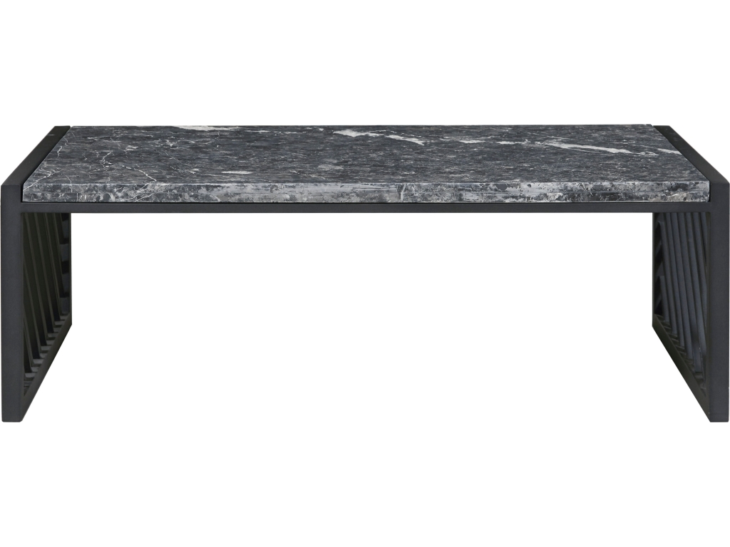 PFC Modern Industrial Stone Top Cocktail Table - image 1