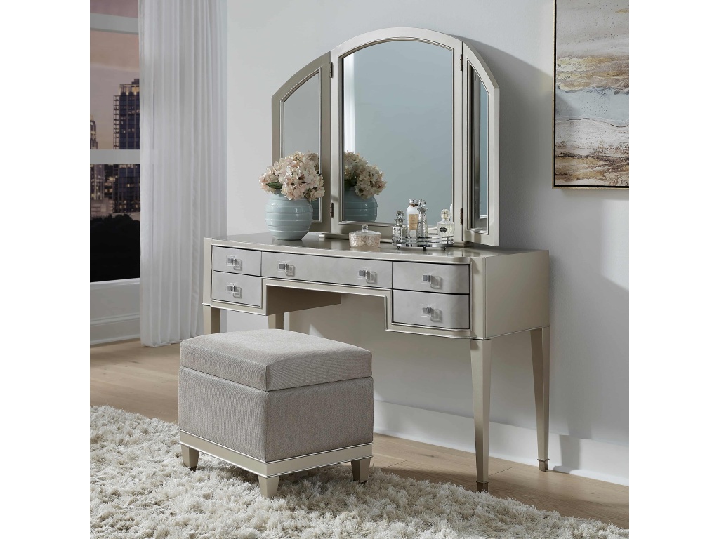 Zoey Vanity Tri-Fold Mirror - image 4