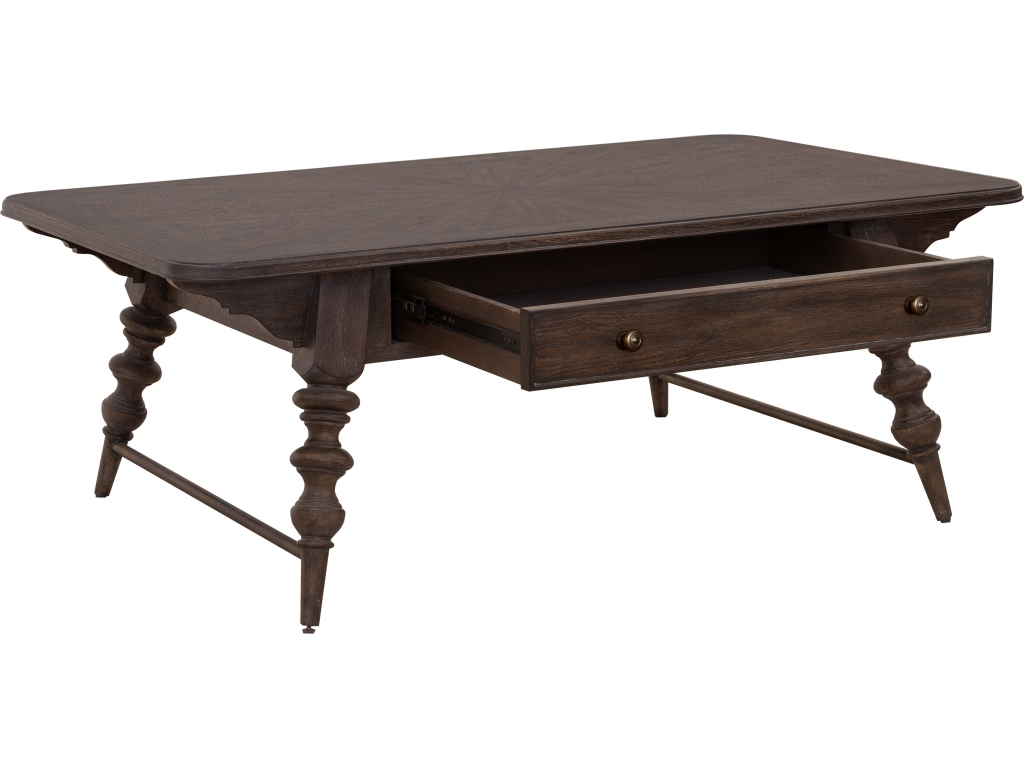 PFC Revival Row Rectangular Cocktail Table with Drawer - image 1