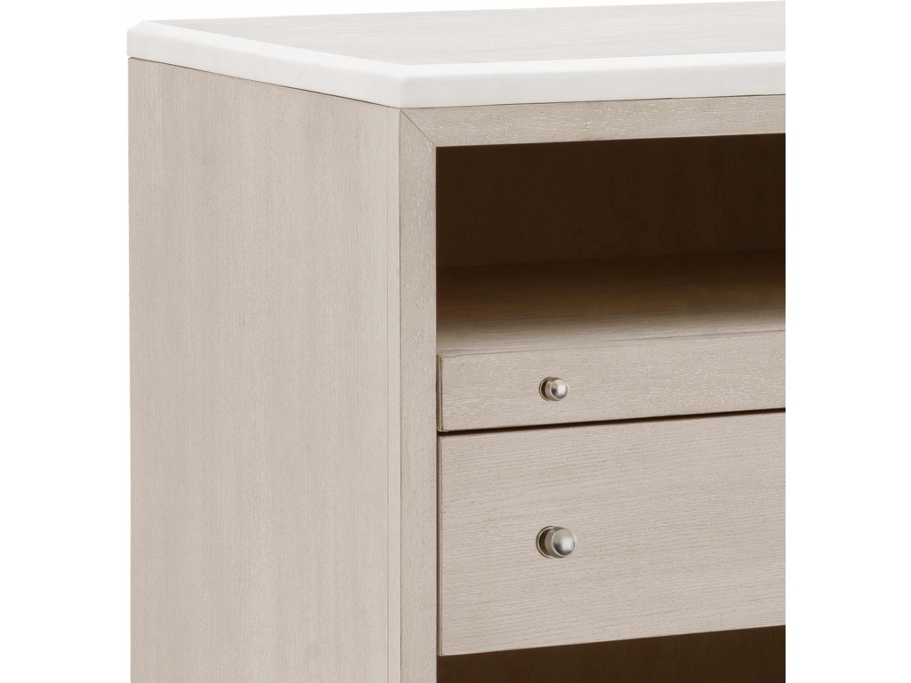 PFC Ashby Place Accent Nightstand with Center Drawers and USB-C Port - image 4
