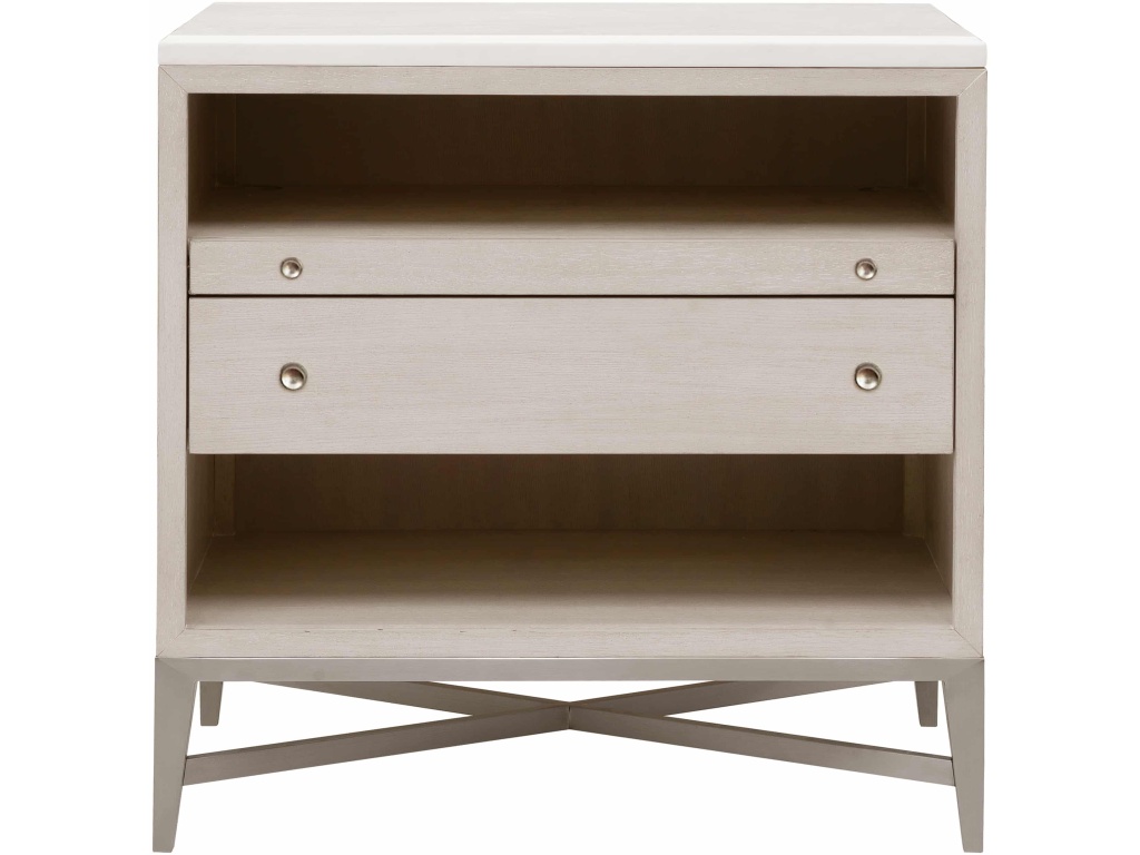 PFC Ashby Place Accent Nightstand with Center Drawers and USB-C Port - image 1