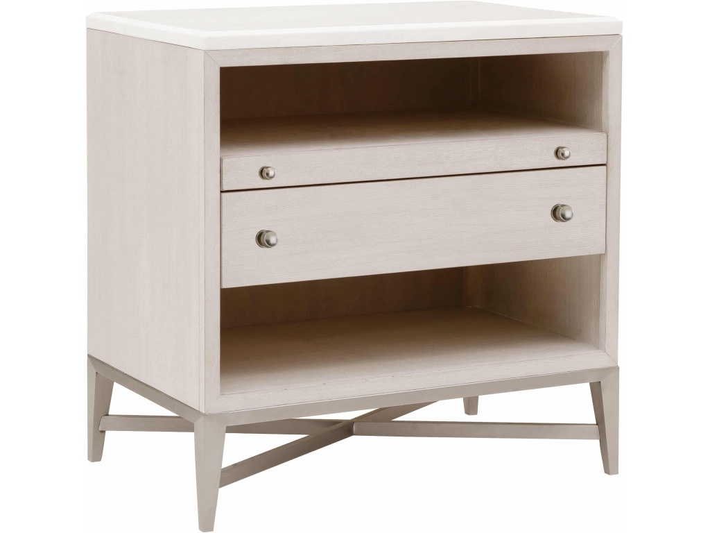 PFC Ashby Place Accent Nightstand with Center Drawers and USB-C Port - main image