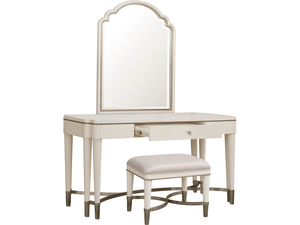 PFC Grace Vanity and Mirror Set with Stool - image 2