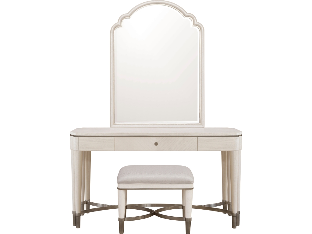 PFC Grace Vanity and Mirror Set with Stool - image 1