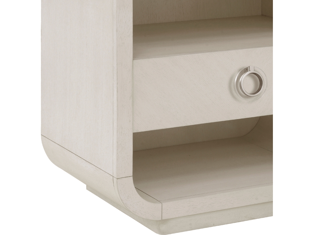 PFC Brighton Stone Top Accent Nightstand with Storage Drawer and USB Port - image 5