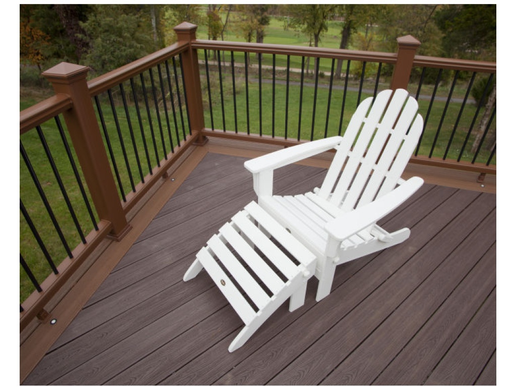 Trex Outdoor Furniture Cape Cod 2-Piece Folding Adirondack Seating Set Adirondack Set, alternate view 3