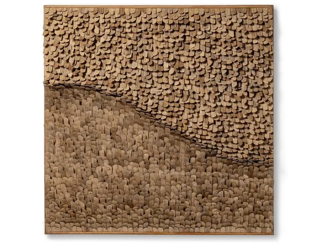 Iona Rattan Wall Decor Square, Natural