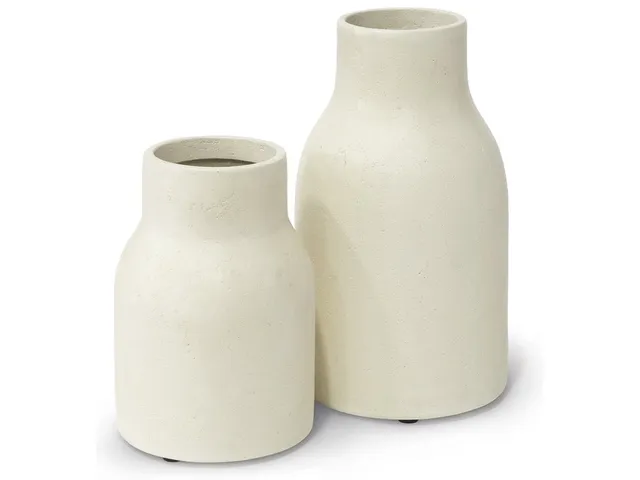 Nova Cylinder Outdoor Urns Large, Set Of 2