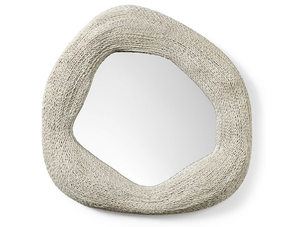 Jaden Mirror, Small, White - main image