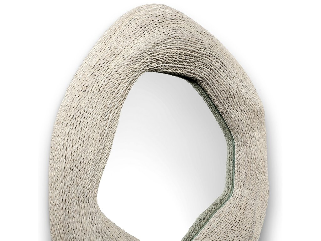 Jaden Mirror, Small, White - image 1