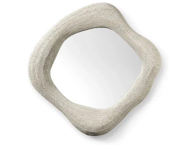 Jaden Mirror, Large, White