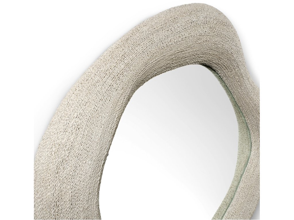 Jaden Mirror, Large, White - image 1