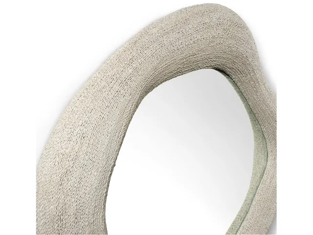Jaden Mirror, Large, White - Alternative View