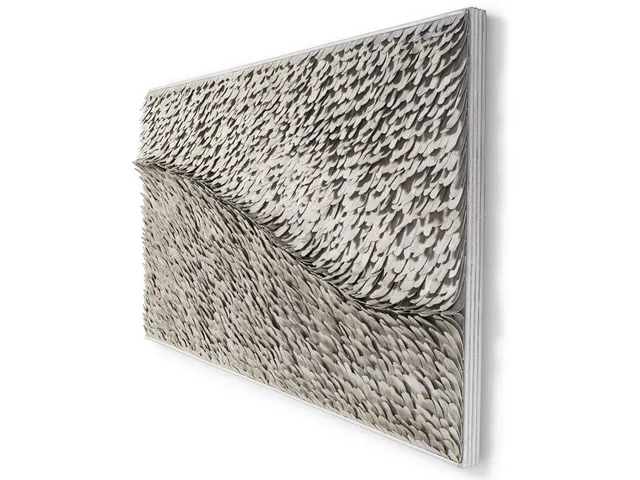 Iona Rattan Wall Decor Large, Whitewash - Alternative View