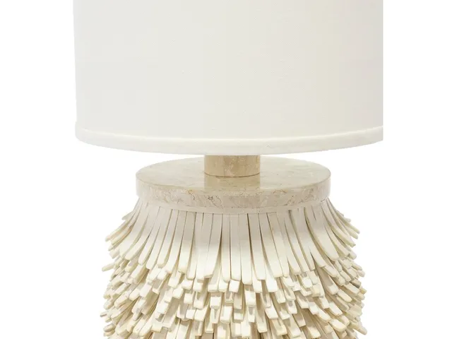 Colette Table Lamp, White - Alternative View