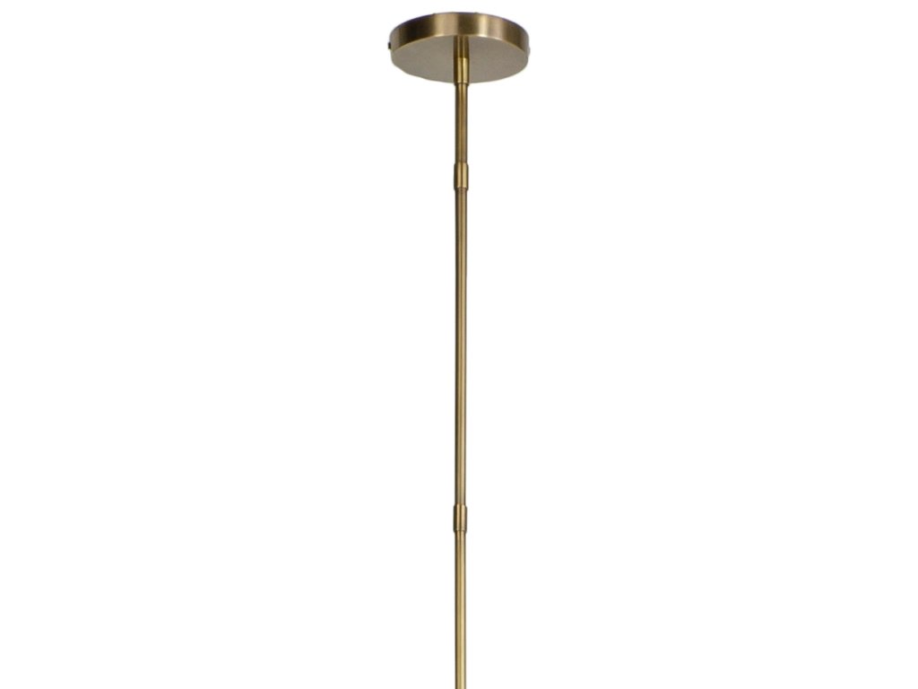 Bronson Glass Pendant Wide, Brass - image 1