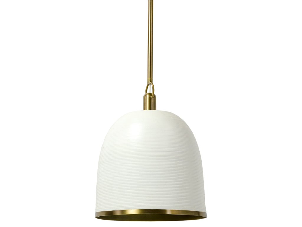 Rivoli Leather Pendant White - main image