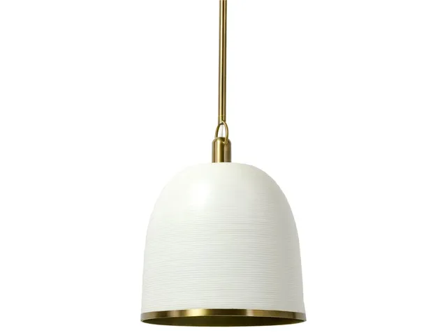Rivoli Leather Pendant White