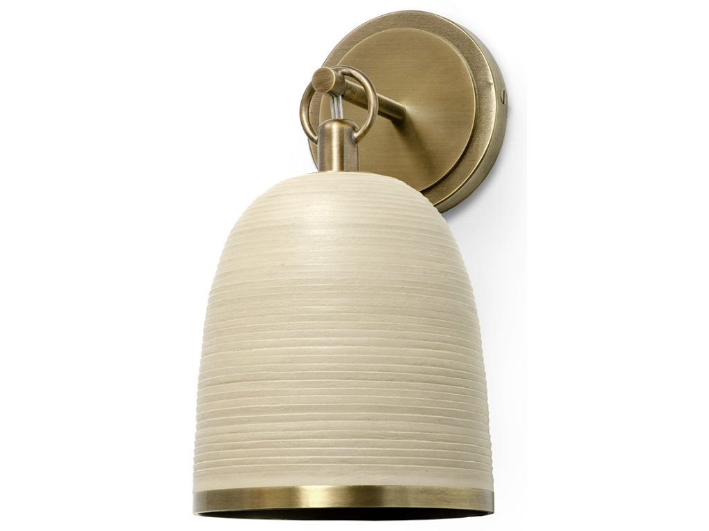 Rivoli Leather Sconce, Sand - main image
