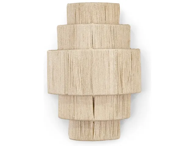Everly 5 Tiered Sconce, Natural - Alternative View