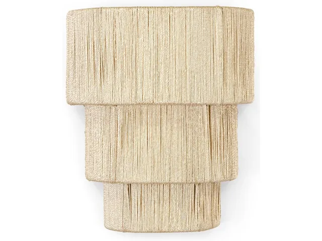 Everly 3 Tiered Sconce, Natural - Alternative View