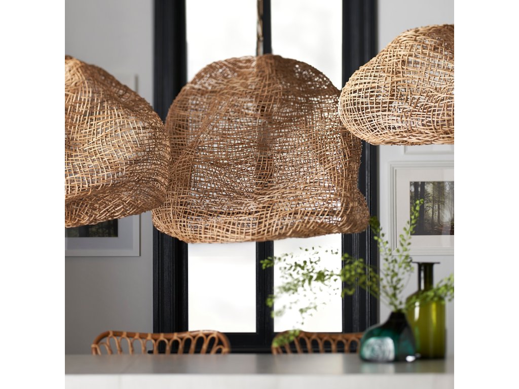 Andorra Wicker Pendant, Medium Natural - image 2