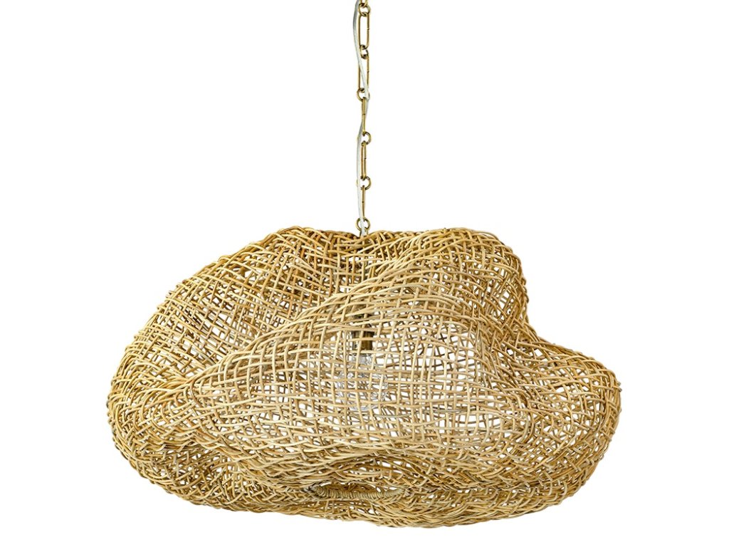 Andorra Wicker Pendant, Small Natural - main image
