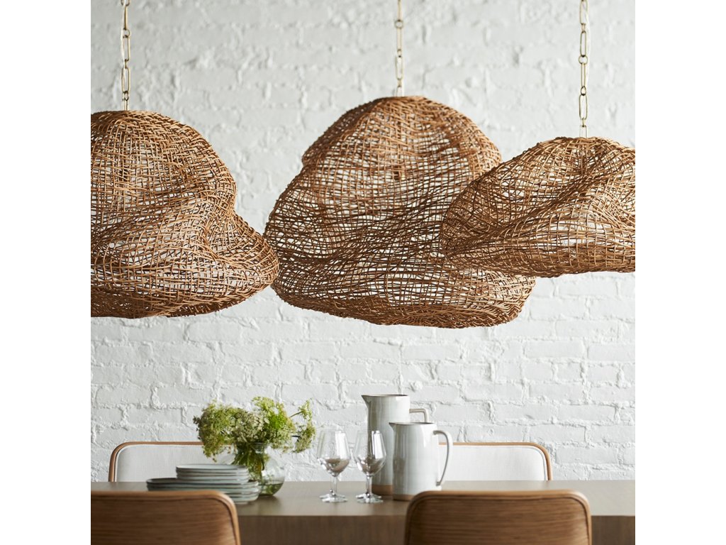 Andorra Wicker Pendant, Small Natural - image 1