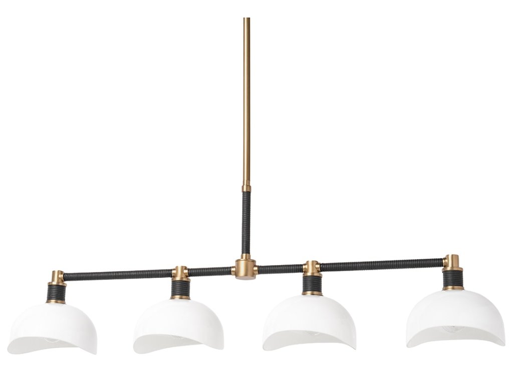 Brooklyn Chandelier, Long, Black - main image