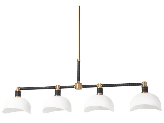 Brooklyn Chandelier, Long, Black