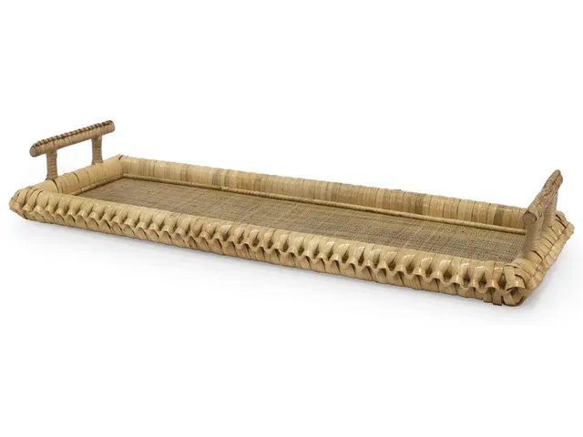 Kenis Braided Rectangle Tray, Natural