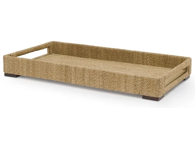 Woodside Rectangular Tray Small, Natural