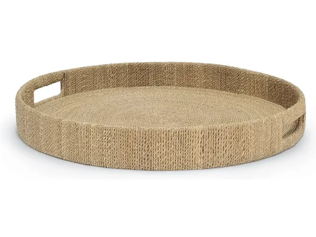 Monarch Round Tray Large, Natural