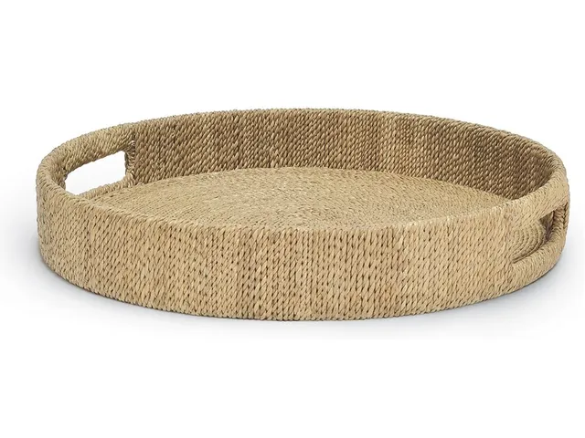 Monarch Round Tray Small, Natural