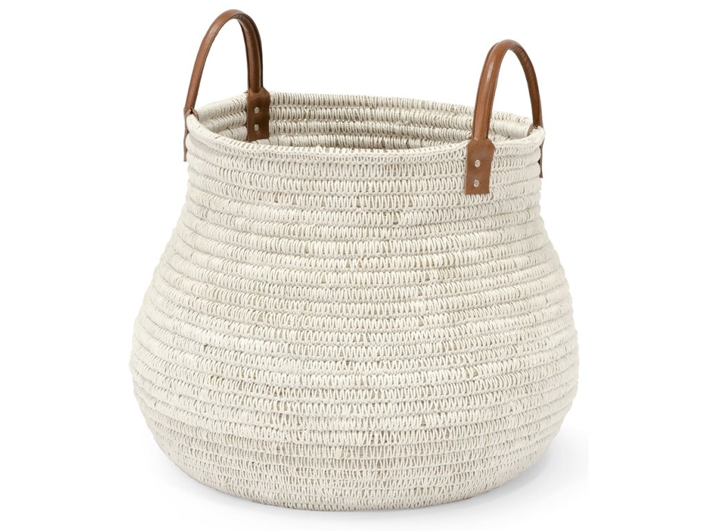 Cairo Basket White Large - main image