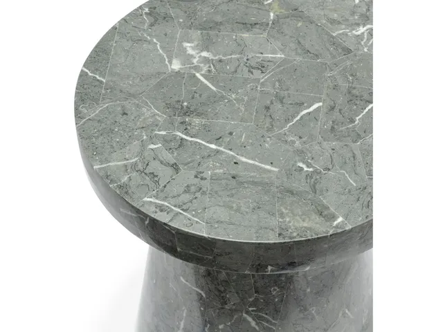 Foley Stone Outdoor Side Table Short Grey - Alternative View