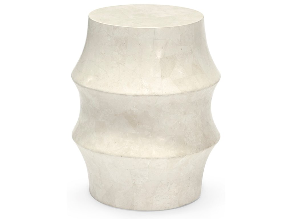 Nali Stone Outdoor Stool White - main image