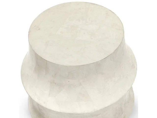 Nali Stone Outdoor Stool White - Alternative View