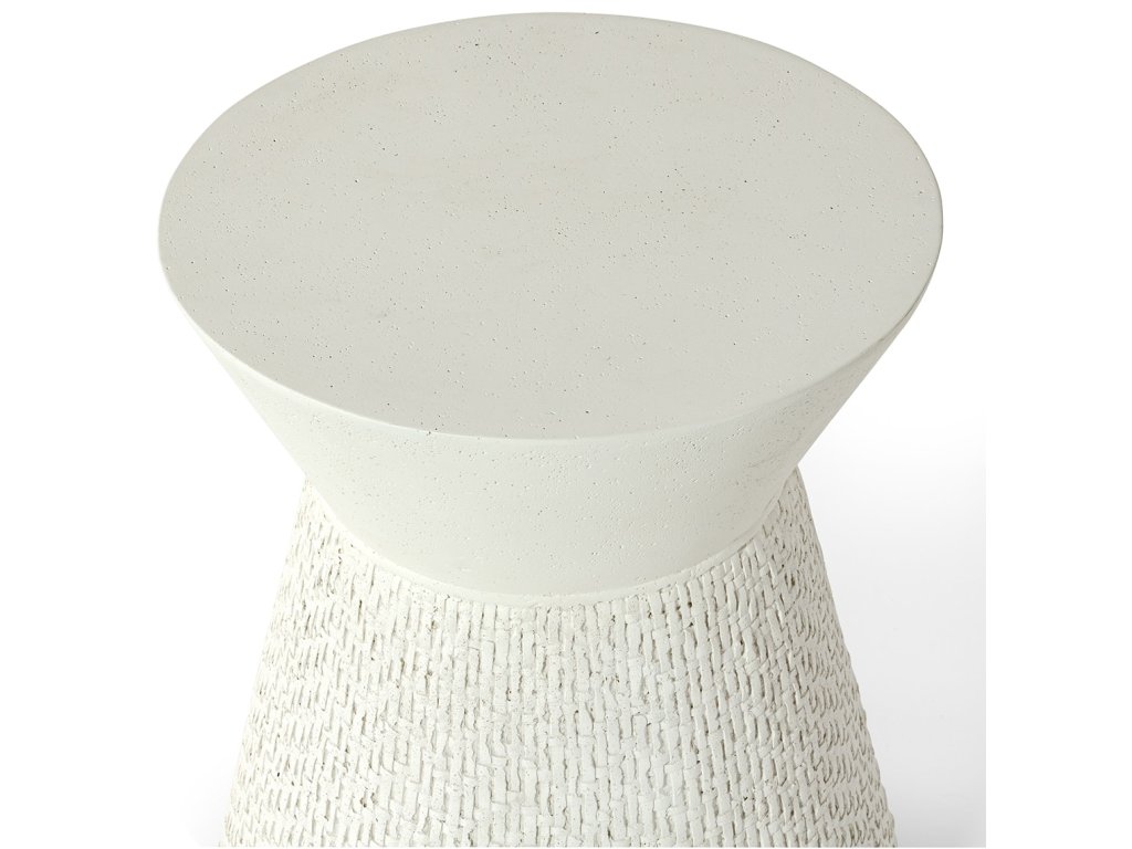 Acadia Outdoor Side Table, White - image 1