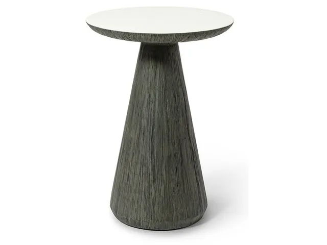 Sierra Outdoor Side Table, Charcoal