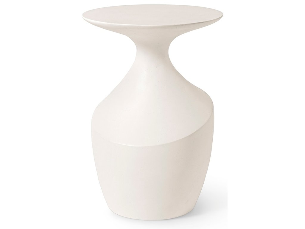 Chelsea Outdoor Side Table, Tall, White - main image