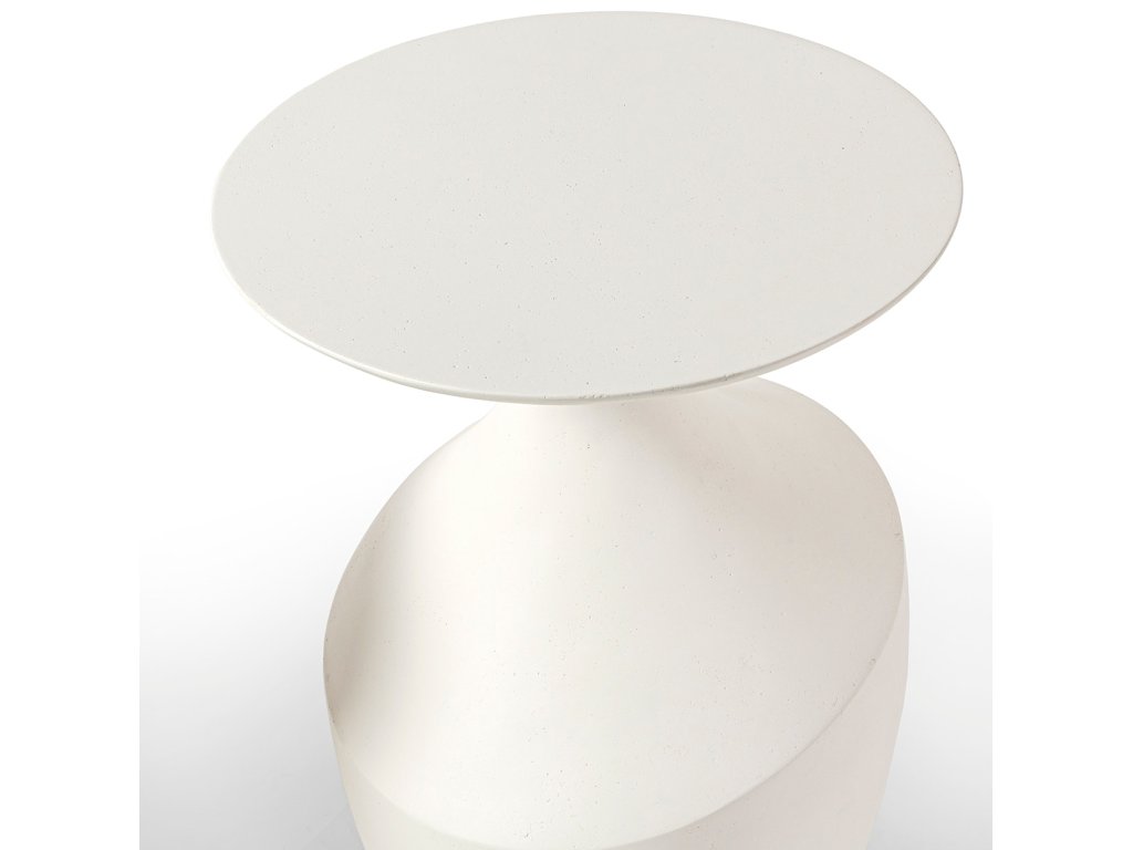 Chelsea Outdoor Side Table, Tall, White - image 1