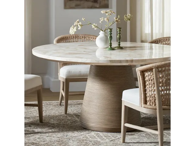 Stinson Dining Table 60"D, Indoor - Alternative View